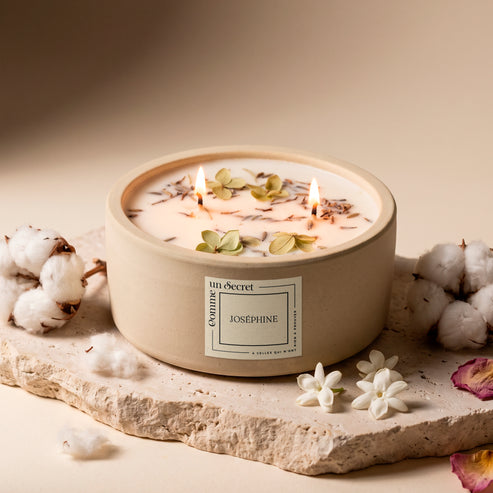 Bougie Joséphine - Fleur de coton