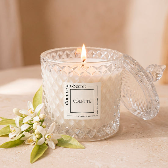 Bougie Colette - Fleur d'oranger - Comme un Secret