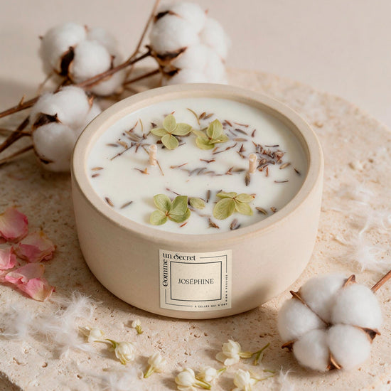 Bougie Joséphine - Fleur de coton - Comme un Secret